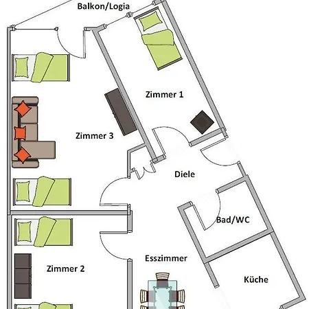 Von Oben 3,5 8.og Frisch Saniert Duisburg